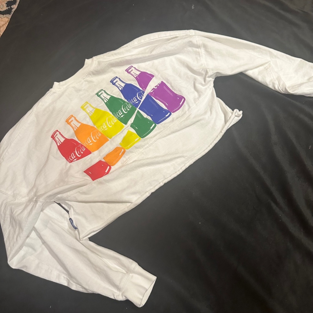 Coke Spirit Jersey Coca-Cola Pride , White, Rainbow, Size S - Picture 1 of 4